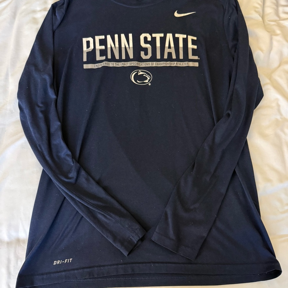 Nike Navy Penn State Long Sleeve Tee